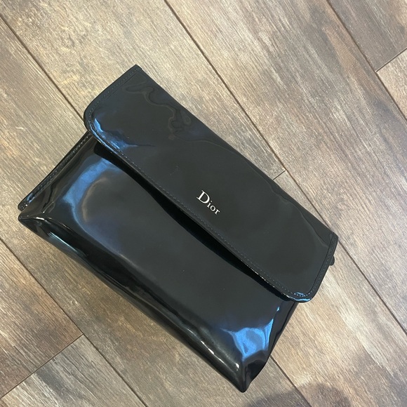 Dior Black Patent toiletry bag - Picture 1 of 3